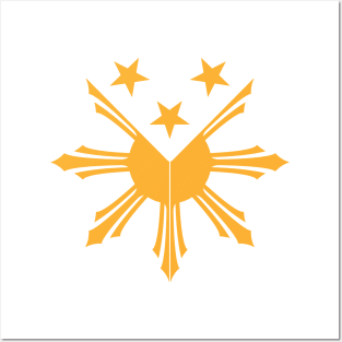 Filipino Sun and Stars Pinoy decal Posters and Art